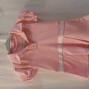 Bebe sport infant girls pink polo dress. Size 3-6 Mos